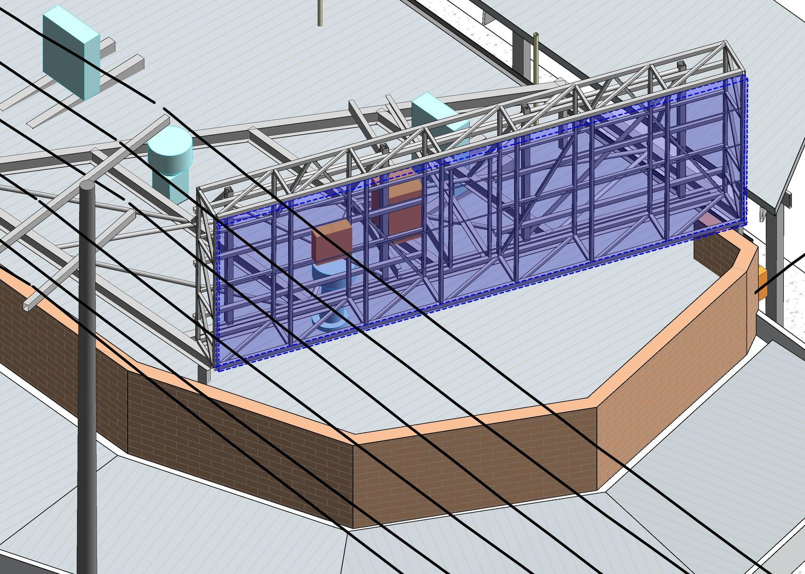 As-built 3D model of the same structure
