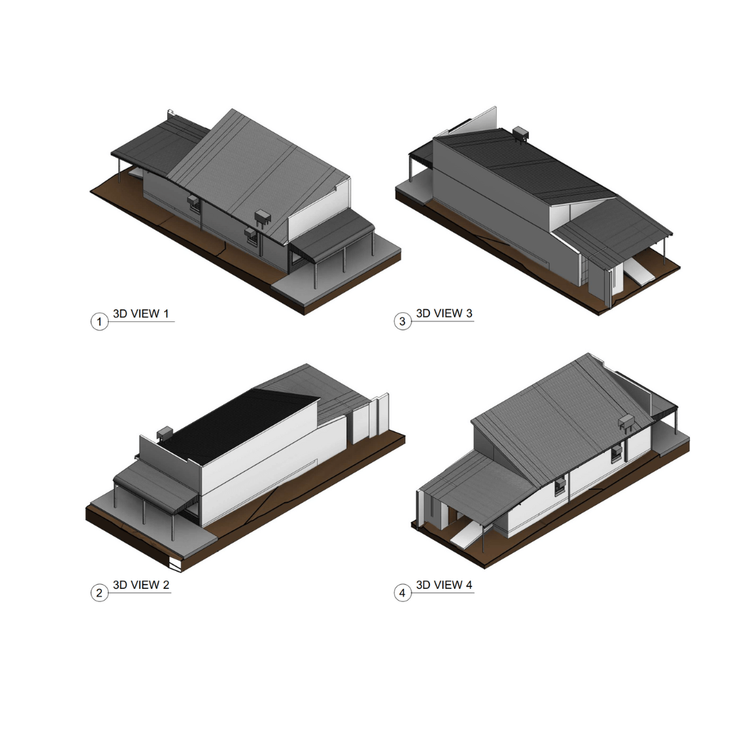 3D building floor plan